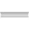Ekena Millwork 137" Bottom Width x 138 1/8" Top Width x 3 1/2"H x 7/8"P Bedford Crosshead CRH03X137BE - alternate 1